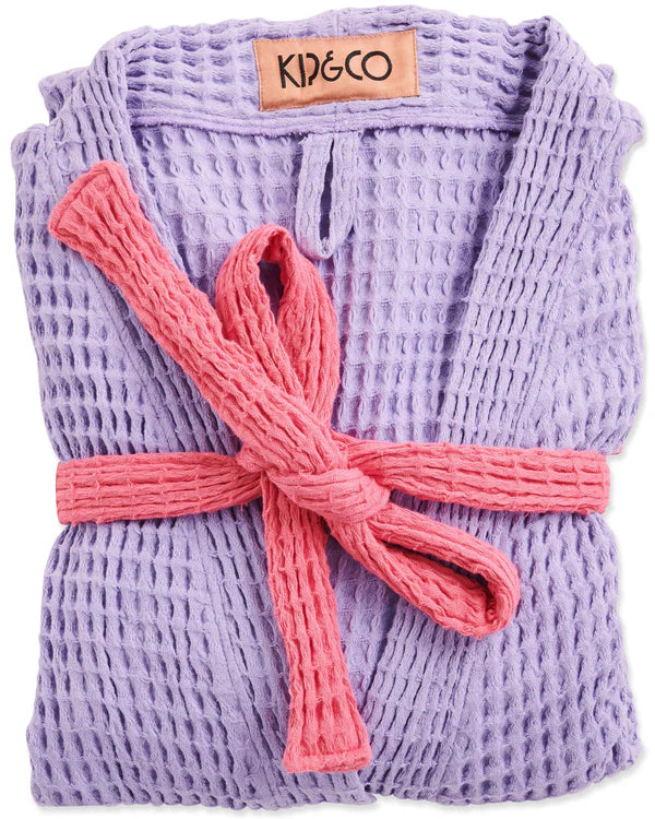 Kip&Co Lilac Waffle Bath Robe