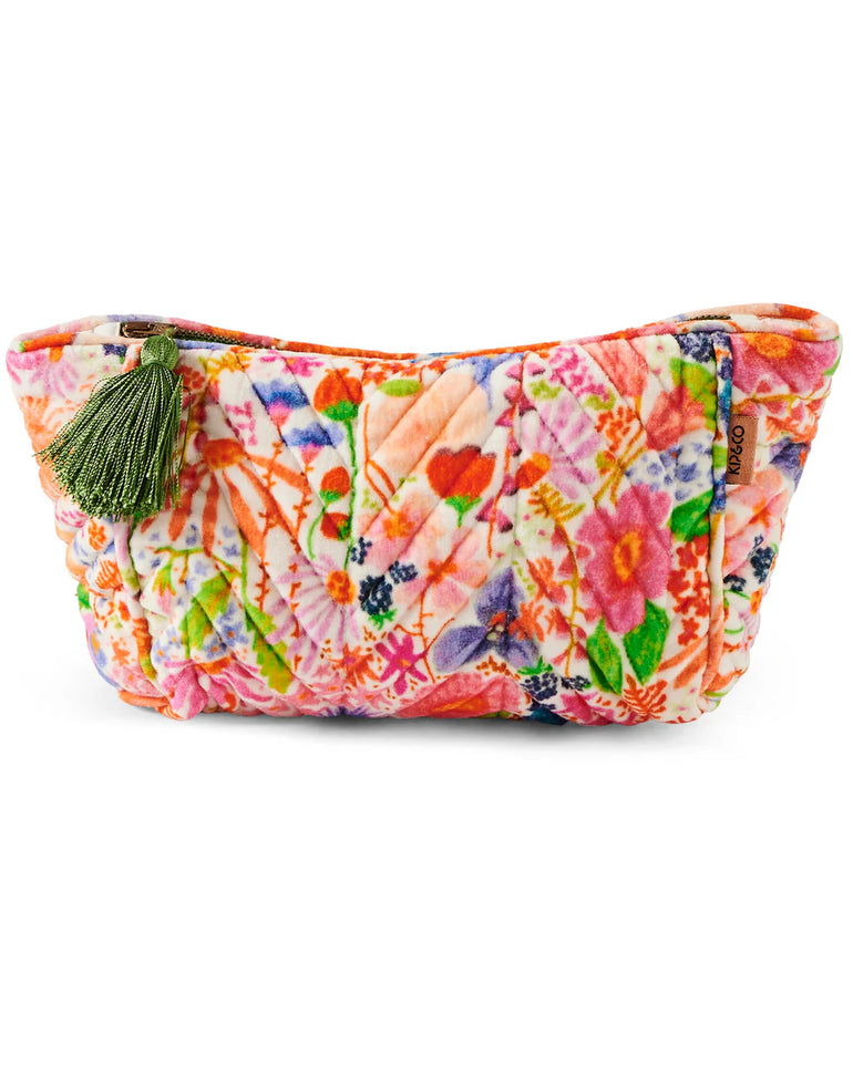 Kip&Co Meandering Meadow Velvet Toiletry Bag