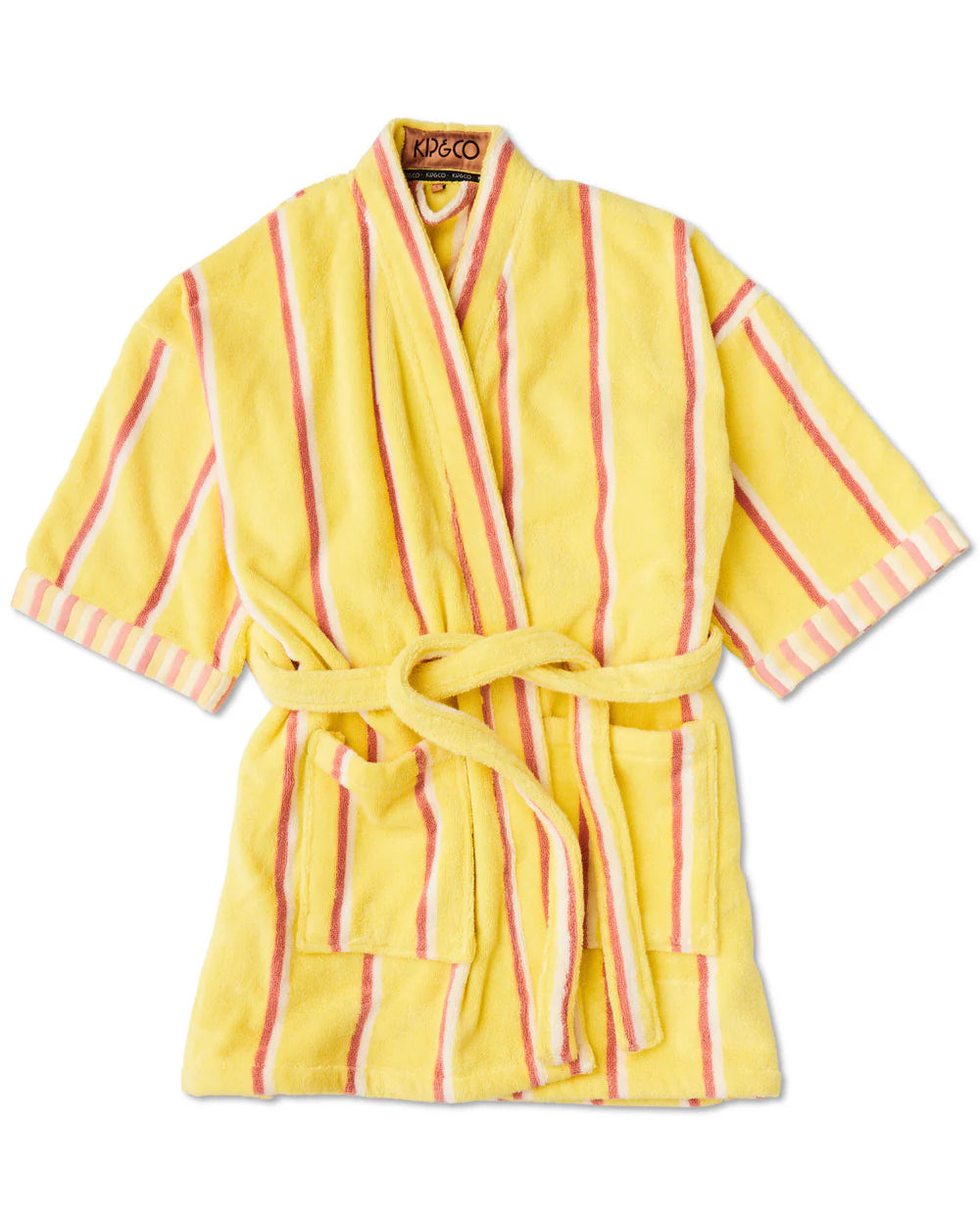 Kip&Co Pina Colada Stripe Terry Mini Bath Robe