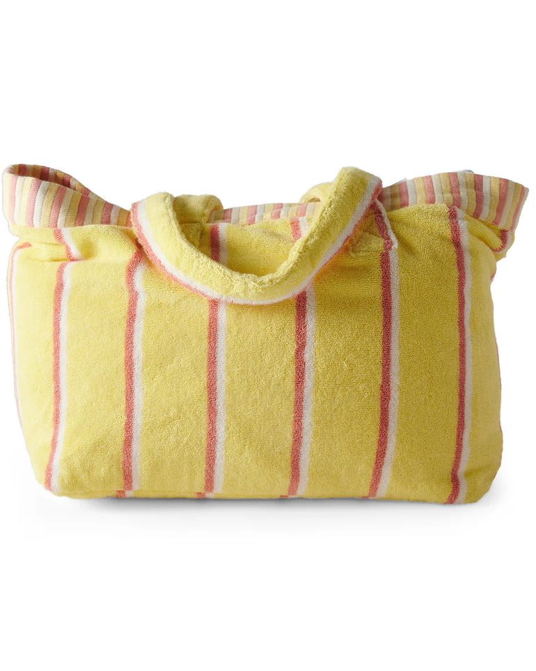 Kip&Co Pina Colada Stripe Terry Oversized Beach Bag