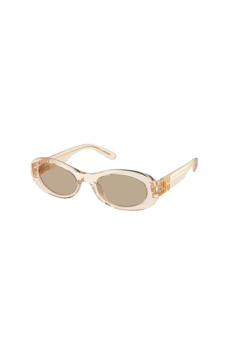 Miu Miu Sunglasses MU 06ZS Noisette Transparent Dark Brown Lens