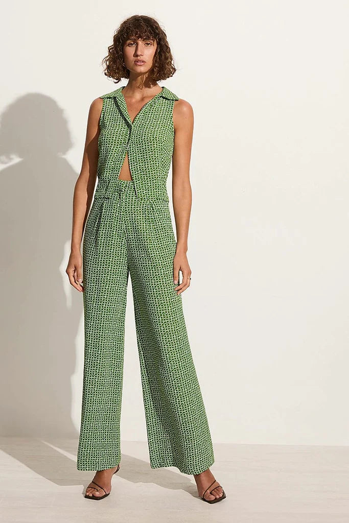 Faithfull The Brand Leia Pant Azulejo