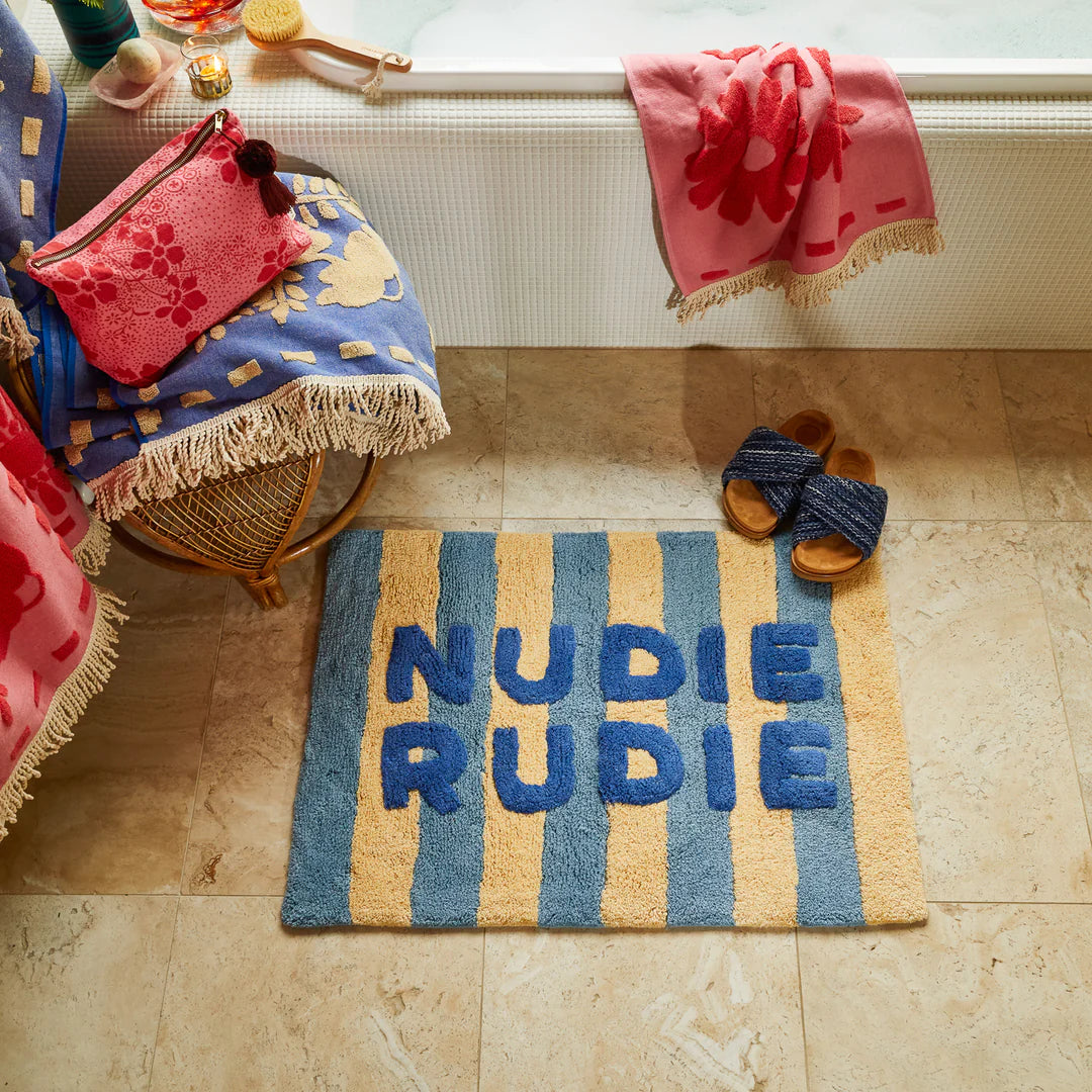 Sage x Clare Ira Nudie Rudie Bath Mat Blue Jean