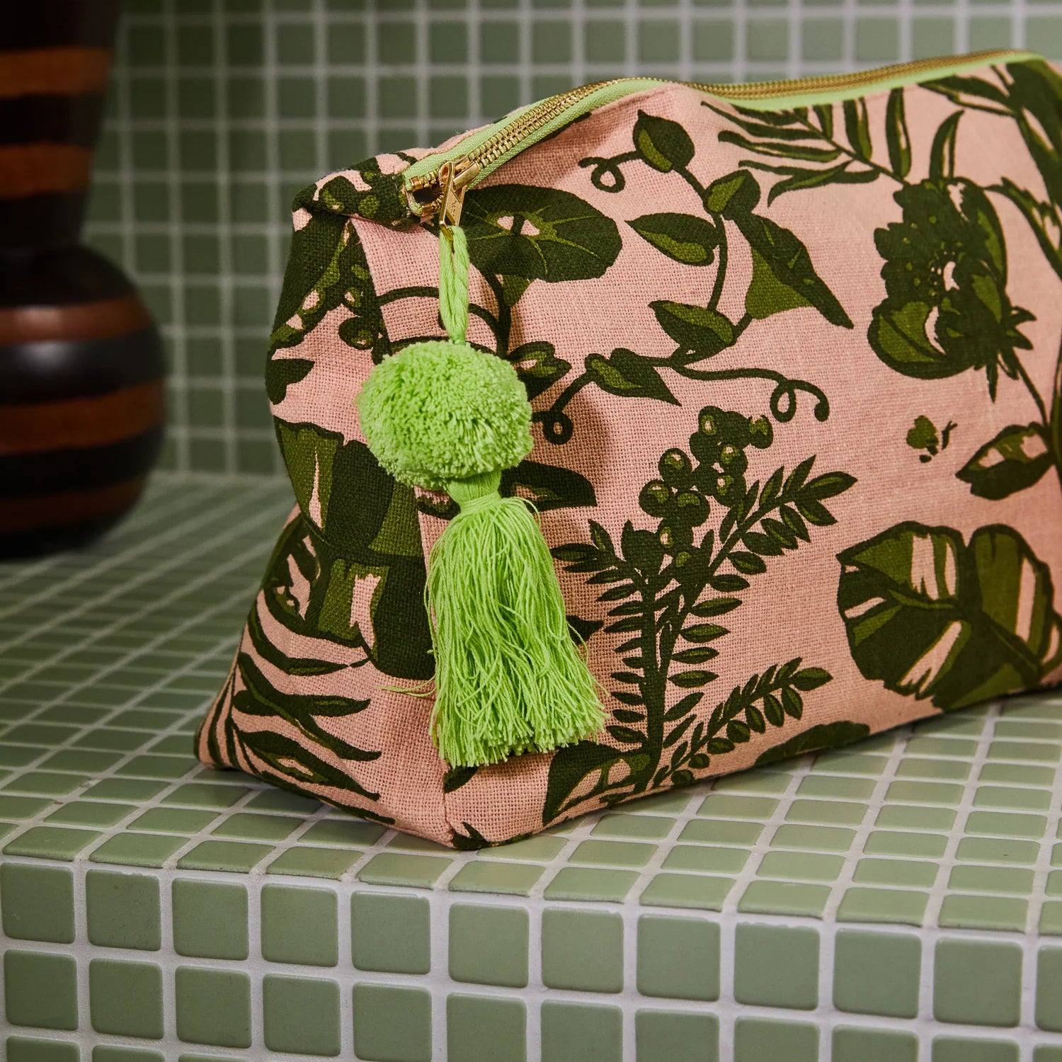 Sage X Clare Safia Cosmetic Bag