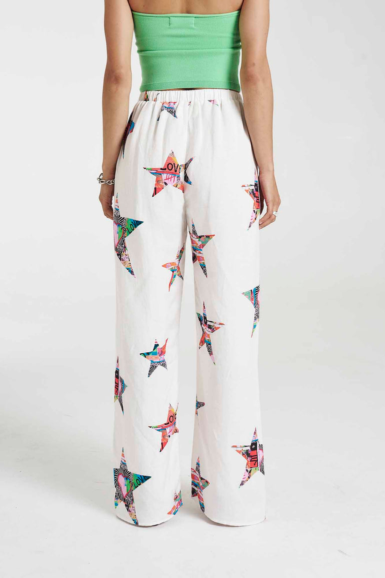 Summi Summi Elastic Waist Pants Star X Lovers