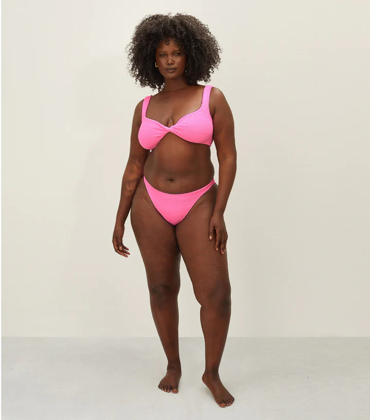 Hunza G Juno Bikini Crinkle Bubblegum