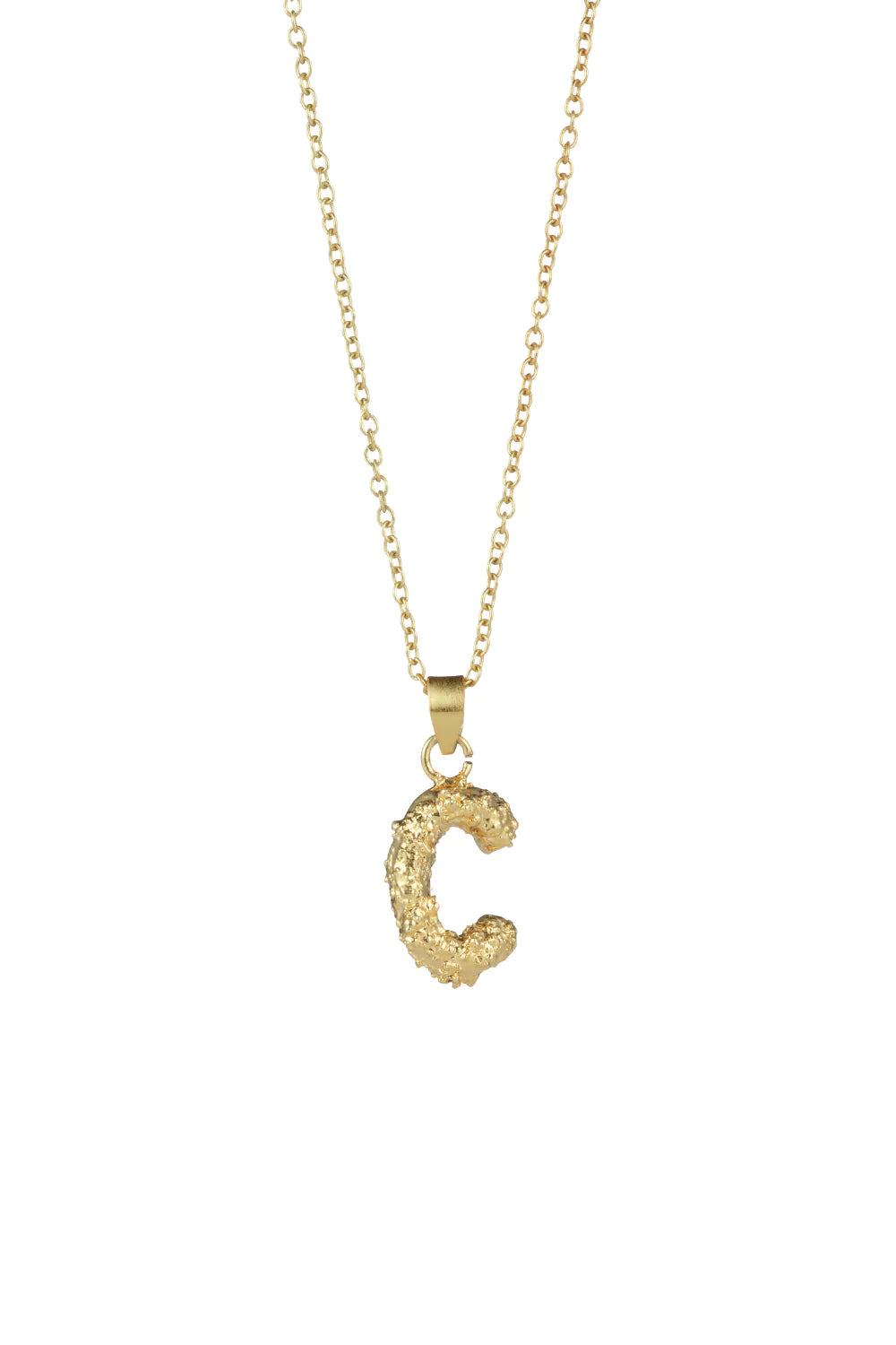 Balyck Ornate Initial Gold Necklace Small