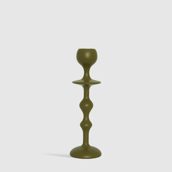 Black Blaze Infinity Candle Holder Olive