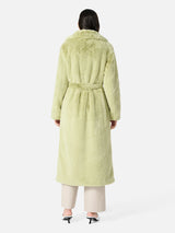 Ena Pelly Tahnee Longline Faux Fur Jacket Nile