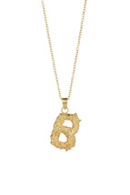 Balyck Ornate Initial Gold Necklace Small