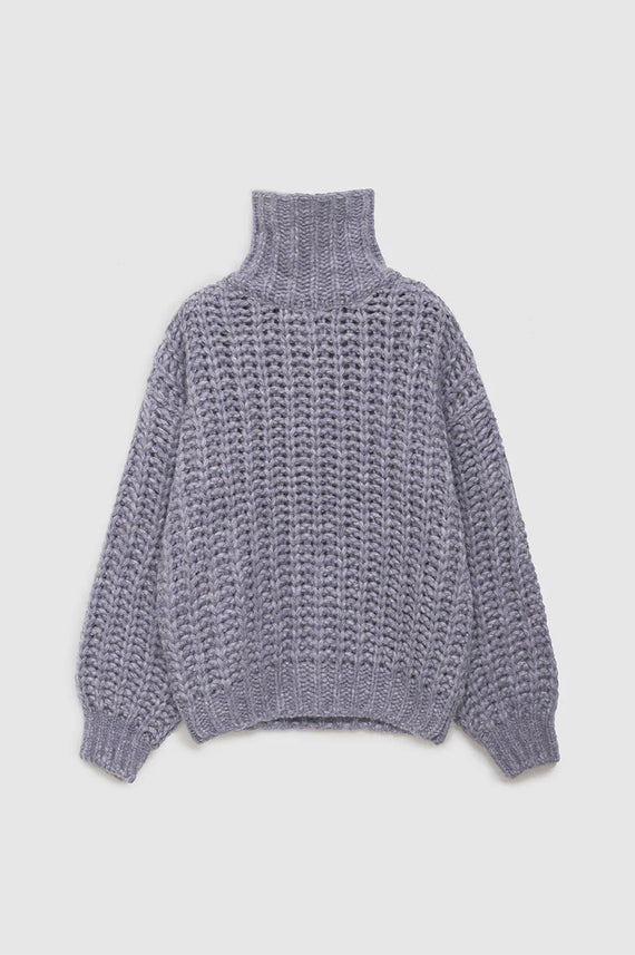 Anine Bing Iris Sweater Ash Violet