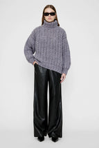 Anine Bing Iris Sweater Ash Violet