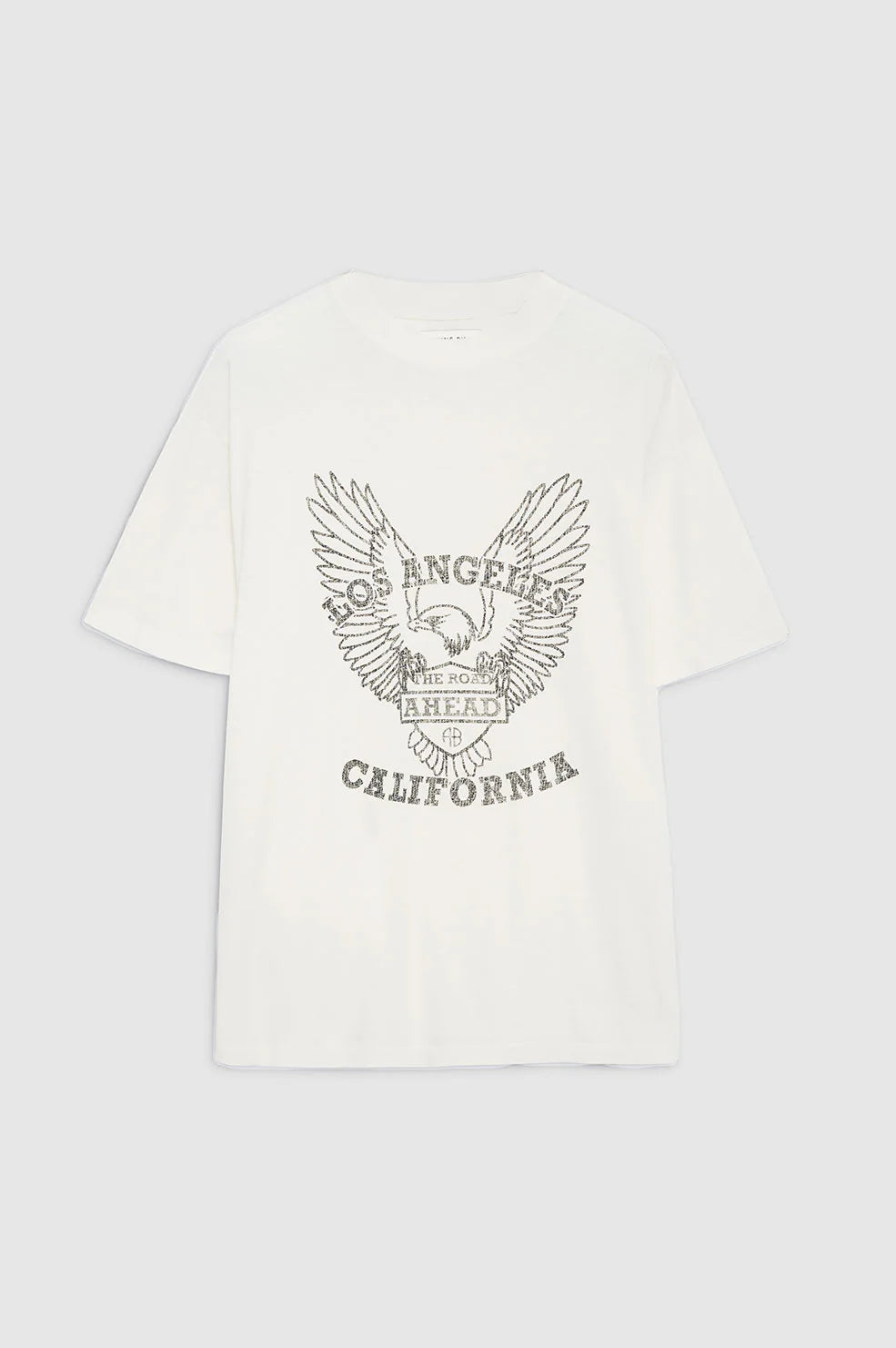 Anine Bing Milo Tee Black Eagle Off White