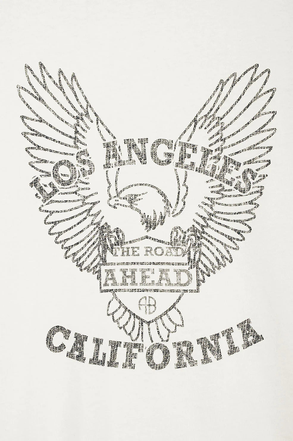 Anine Bing Milo Tee Black Eagle Off White