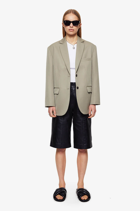 Anine Bing Quinn Blazer Green Khaki