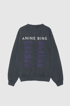 Anine Bing Ramona Sweatshirt Stardust Washed Black