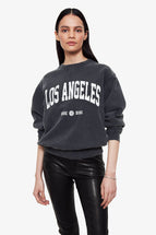 Anine Bing Ramona Sweatshirt Los Angeles Washed Black