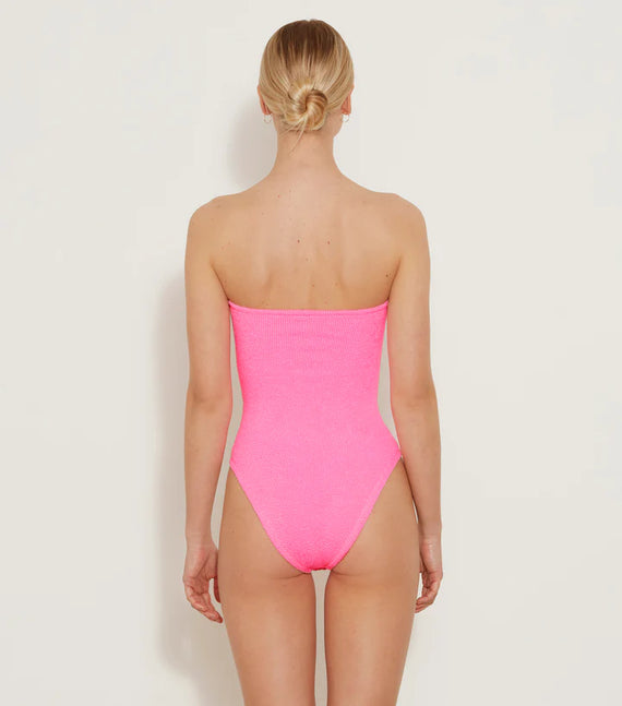 Hunza G Brooke Swim Crinkle Bubblegum