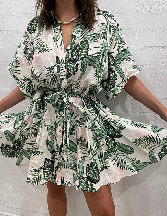 La Bohème Girls Moxie Mini Dress La Palma