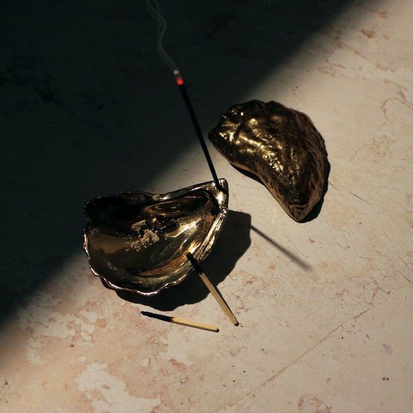Corey Ashford Brass Oyster Incense Holder