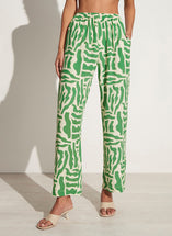 Faithfull The Brand Pallenberg Pants Tulli Print Green
