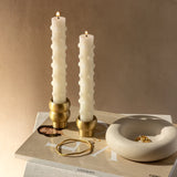 Black Blaze Figure I Brass Candle Holder