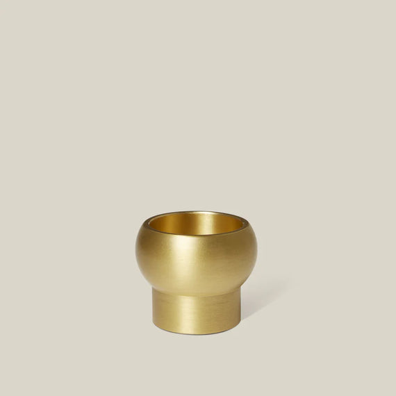 Black Blaze Figure I Brass Candle Holder