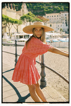 La Bohème Girls Miki Mini Dress Chilli Broderie Anglaise