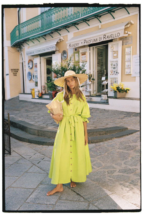 La Bohème Girls Poppy Maxi Dress Wild Lime
