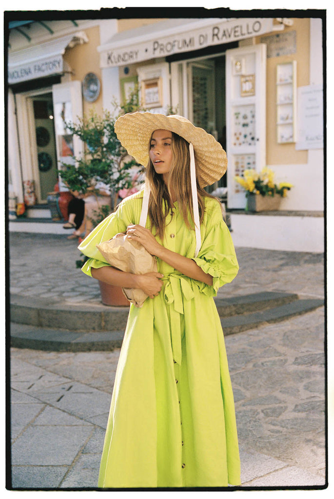 La Bohème Girls Poppy Maxi Dress Wild Lime