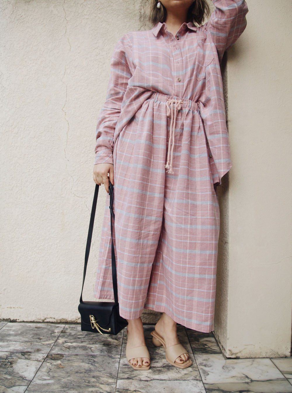 La Bohème Girls Clyde Shirt Sherbet Plaid