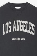 Anine Bing Ramona Sweatshirt Los Angeles Washed Black
