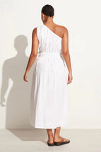 Faithfull The Brand La Ora Midi Dress White