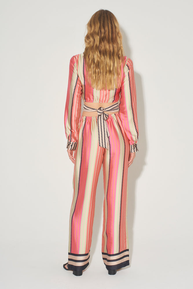 Hansen & Gretel Justine Relaxed Pant Multi Diamond