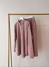 La Bohème Girls Clyde Shirt Sherbet Plaid