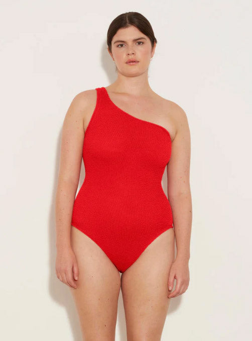 Hunza G Nancy Swim Metallic Red