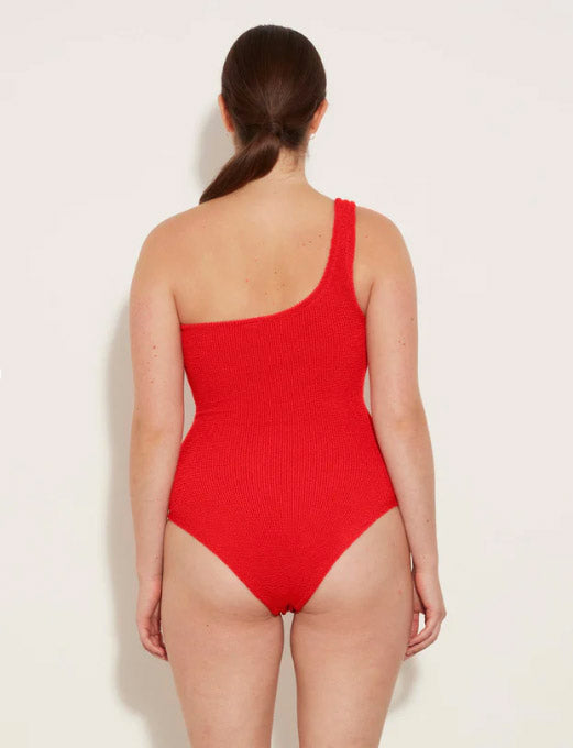 Hunza G Nancy Swim Metallic Red