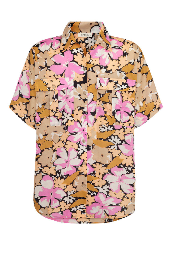 Spell Aloha Shirt Caramel