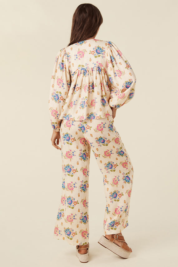 Spell Solstice Linen Pant Cream