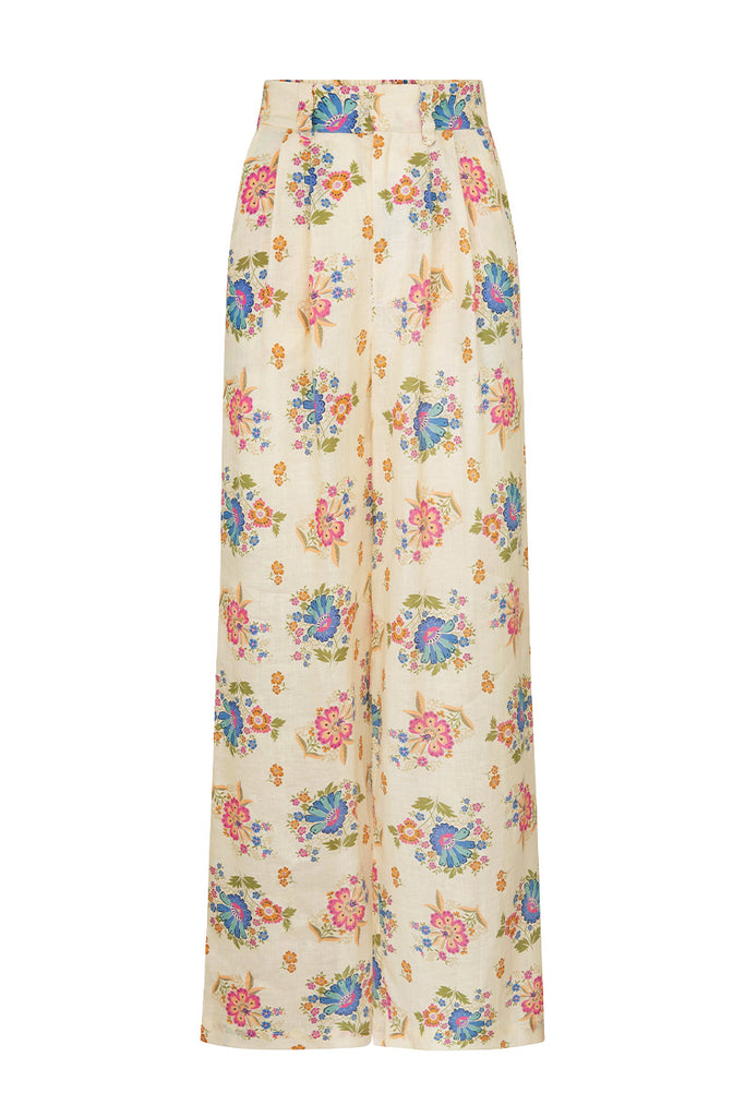 Spell Solstice Linen Pant Cream