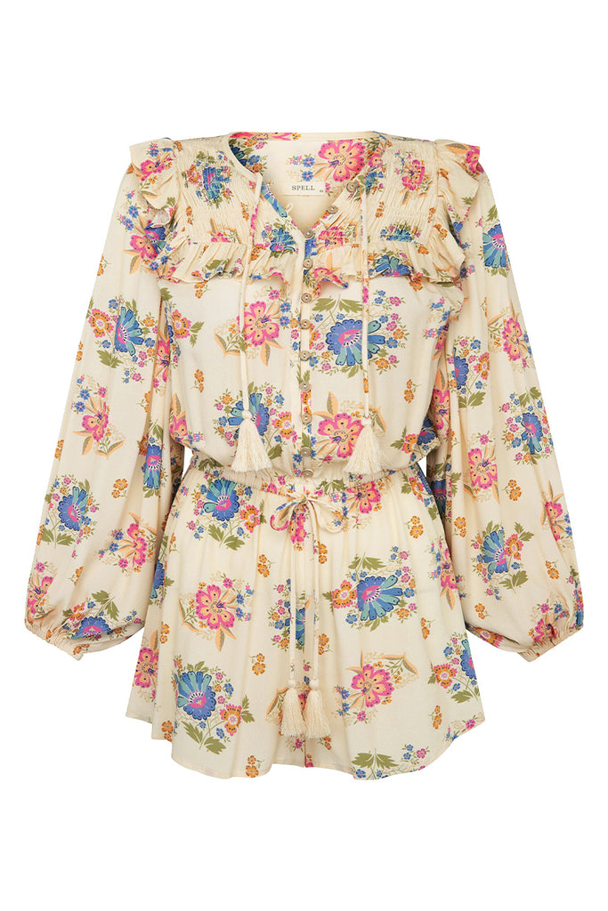 Spell Solstice Romper Cream