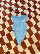 Hunza G Brooke Swim Crinkle Sky Blue