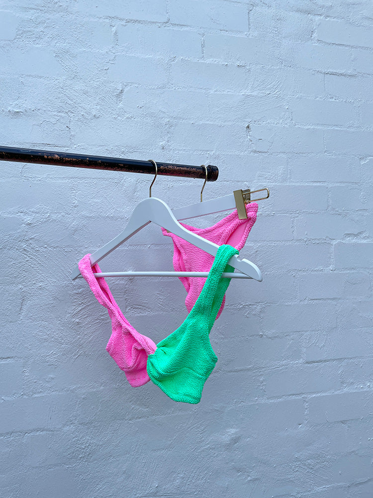 Hunza G Duo Chelsea Bikini Bubblegum Lime