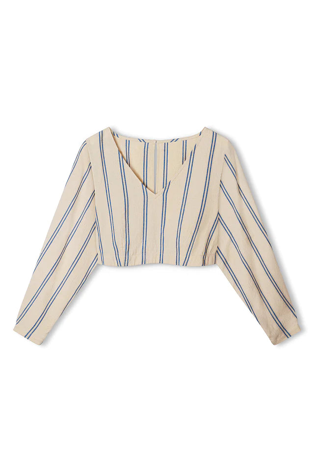 Zulu & Zephyr Marine Twin Stripe Organic Cotton Top