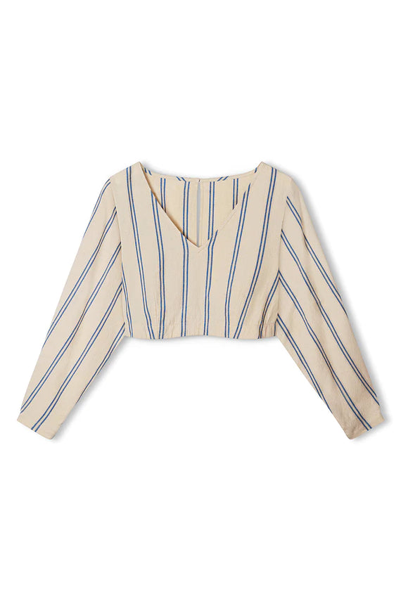 Zulu & Zephyr Marine Twin Stripe Organic Cotton Top