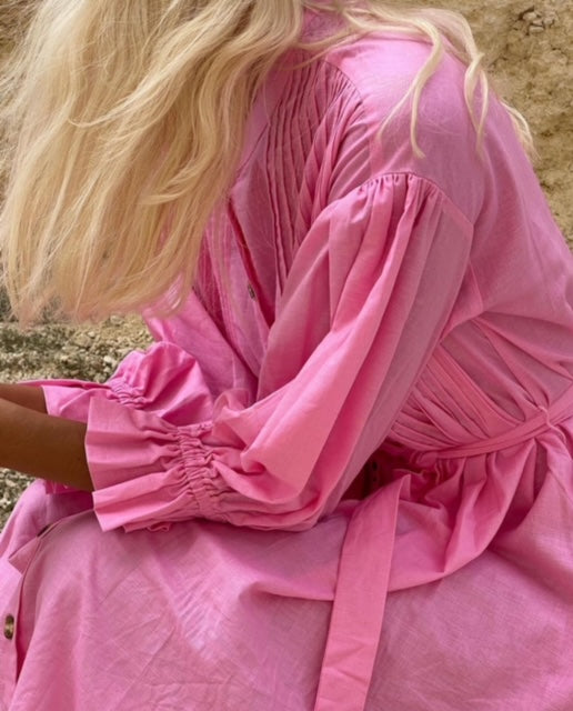 La Bohème Girls Poppy Maxi Dress Bubblegum Pink