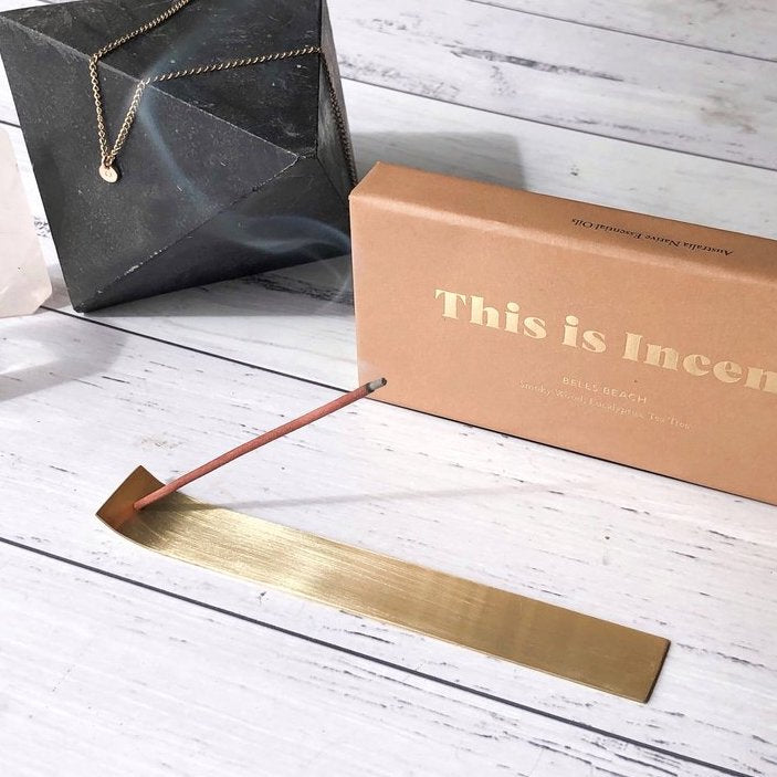 This Is Incense Gold Incense Holder - La Bohème lifestyle
