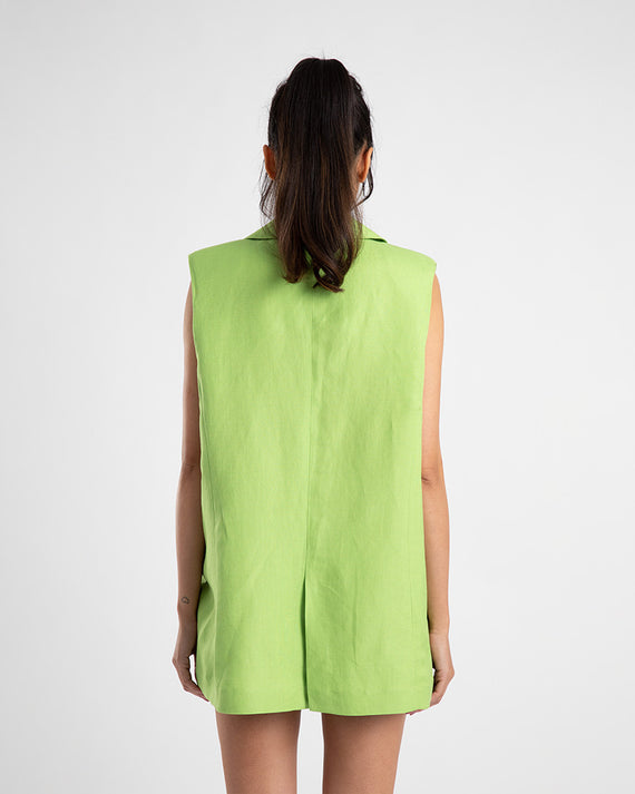 Summi Summi Sleeveless Blazer Apple